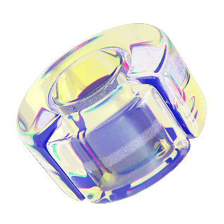 3D crystal cube